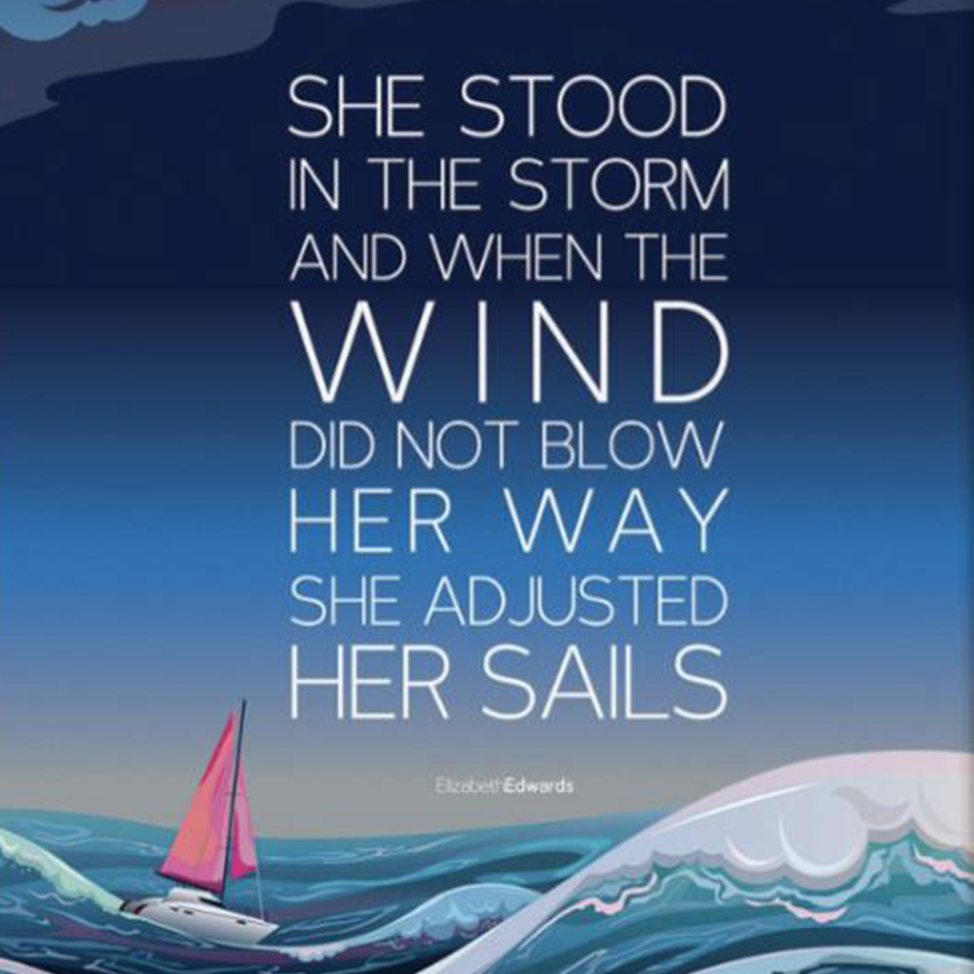 “She stood in the storm, and when the wind did not blow her way, she adjusted her sails.” Quote from Elizabeth Edwards. What does it mean to be strategic? Being strategic requires you to put smaller decisions into a broader, connected and purposeful context.
